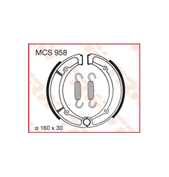 TRW ZF SZCZĘKI HAMULCOWE YAMAHA YFM 350 / 400 / 600 TYŁ (160X30MM) (Y516)