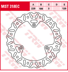 TRW ZF TARCZA HAMULCOWA PRZÓD YAMAHA YZ 80 / 85 93-16, SUZUKI RM 85 05-16 (PROMOCJA)