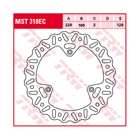 TRW ZF TARCZA HAMULCOWA PRZÓD YAMAHA YZ 80 / 85 93-16, SUZUKI RM 85 05-16 (PROMOCJA)