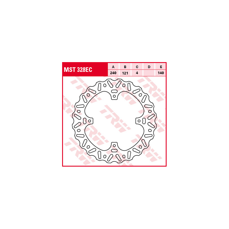 TRW ZF TARCZA HAMULCOWA TYŁ HONDA CR 125 / 250 02-07, CR / CRF 250 / 450 '02-'21