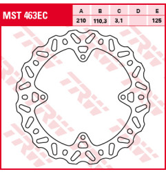TRW ZF TARCZA HAMULCOWA TYŁ KTM SX 85 11-, FREERIDE 250 14-, FREERIDE 350 12-17