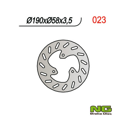 NG TARCZA HAMULCOWA PRZÓD/TYŁ YAMAHA NEO'S 50 '97-21, APRILIA HABANA 50/125 '98-02, LEONARDO 125 '96-05, SCARABEO '98-10