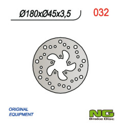 NG TARCZA HAMULCOWA PRZÓD/TYŁ GAS GAS PAMPERA 125/250/370 '98, EC 50 '99, TXT BOY 50 '00-02, (180X45X3,5MM) (5X6,5MM)