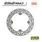 NG TARCZA HAMULCOWA PRZÓD HONDA XL 600V TRANSALP '97-'99, NX 650 DOMINATOR '88-'04, XR 650L '93-21,CB450S 85-89