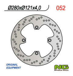 NG TARCZA HAMULCOWA PRZÓD SUZUKI DR 650 '90-'95, DR 750 BIG '88-'90 (280X121X4) (4x10,5mm)
