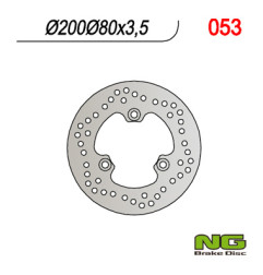 NG TARCZA HAMULCOWA PRZÓD KAWASAKI QUAD KLF 220/300/400, KVF 300/400 (200X80X3,5)