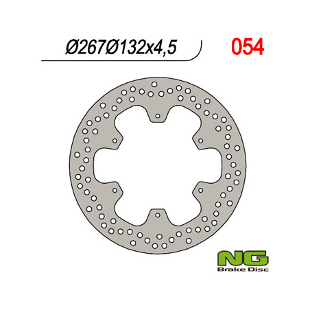 NG TARCZA HAMULCOWA PRZÓD YAMAHA XT 600 '85-'94 (267X132X4,5)