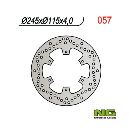 NG TARCZA HAMULCOWA PRZÓD/TYŁ YAMAHA XTZ 750 SUPER TENERE '89-'91, PRZÓD XTZ 750 SUPER TENERE '92-'97 (6X6,5MM)