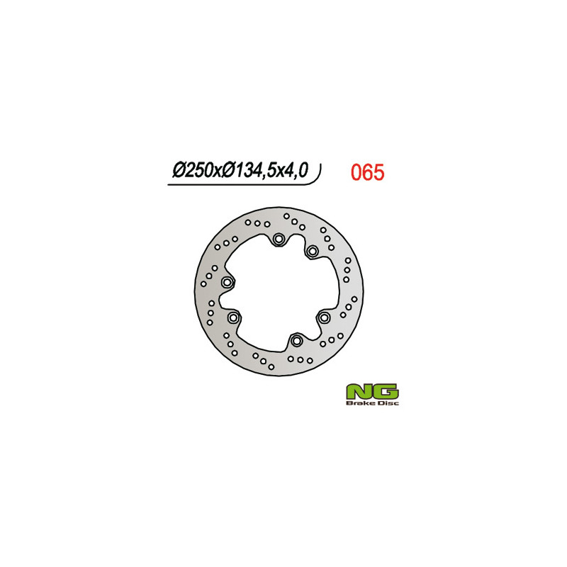 NG TARCZA HAMULCOWA TYŁ SUZUKI DR 600/650/750/800 (250x134,5x4) NG TARCZA HAMULCOWA TYŁ SUZUKI DR 600/650/750/800 (250x134,5x4)