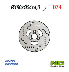 NG TARCZA HAMULCOWA PRZÓD SUZUKI SKUTER 50 (180x34x4) (3x10,5mm) KATANA 50 '97-'03, ADRESS 50 '95-'02