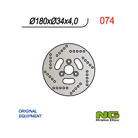 NG TARCZA HAMULCOWA PRZÓD SUZUKI SKUTER 50 (180x34x4) (3x10,5mm) KATANA 50 '97-'03, ADRESS 50 '95-'02