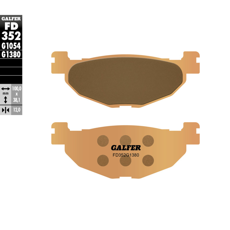 GALFER KLOCKI HAMULCOWE KH408 SPIEK METALICZNY (ZŁOTE) SKUTER GALFER KLOCKI HAMULCOWE KH408 SPIEK METALICZNY (ZŁOTE) SKUTER