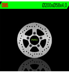 NG TARCZA HAMULCOWA TYŁ KYMCO 125/150/200 (200X58X4) (5X10,5MM)
