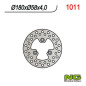 NG TARCZA HAMULCOWA PRZÓD/TYŁ KYMCO SKUTERY 50/125/150/300, QUAD 250/300 (180X58X4) 3 OTWORY ŚR.10,5 NG TARCZA HAMULCOWA PRZÓD/TYŁ KYMCO SKUTERY 50/125/150/300, QUAD 250/300 (180X58X4) 3 OTWORY ŚR.10,5