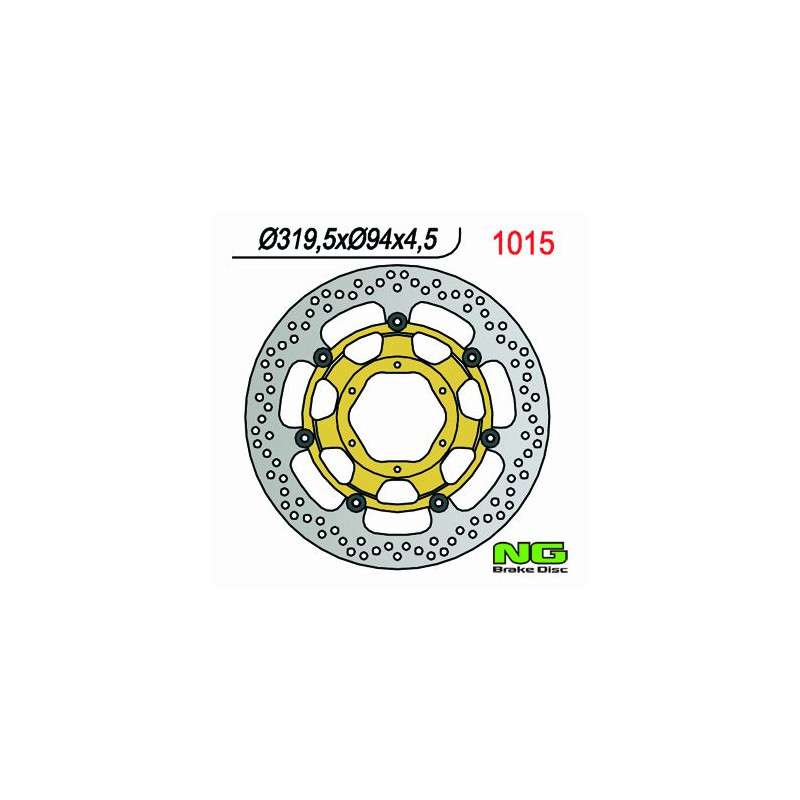 NG TARCZA HAMULCOWA PRZÓD HONDA CBR 1000 RR '06-'07, VTR 1000 SP1/SP2 '00-'04 (320X94X4,5MM) (6X6,5MM) PŁYWAJĄCA NG TARCZA HAMULCOWA PRZÓD HONDA CBR 1000 RR '06-'07, VTR 1000 SP1/SP2 '00-'04 (320X94X4,5MM) (6X6,5MM) PŁYWAJĄCA