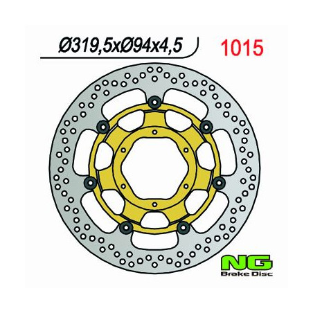 NG TARCZA HAMULCOWA PRZÓD HONDA CBR 1000 RR '06-'07, VTR 1000 SP1/SP2 '00-'04 (320X94X4,5MM) (6X6,5MM) PŁYWAJĄCA