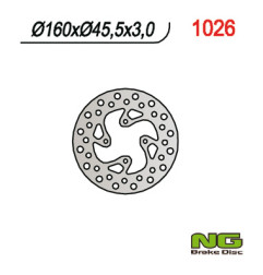 NG TARCZA HAMULCOWA TYŁ KTM 65 SX '98-'23 (160MM) (160X45,5X3) (4X6,5MM)