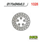 NG TARCZA HAMULCOWA TYŁ HONDA TRX 420 0-11, TRX650/680 06-21 (170X46X6) NG TARCZA HAMULCOWA TYŁ HONDA TRX 420 0-11, TRX650/680 06-21 (170X46X6)