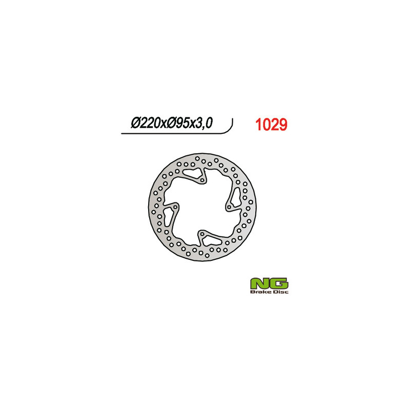 NG TARCZA HAMULCOWA PRZÓD KTM 85 SX '03-'15 (220X95X3) (4X6,5MM) NG TARCZA HAMULCOWA PRZÓD KTM 85 SX '03-'15 (220X95X3) (4X6,5MM)