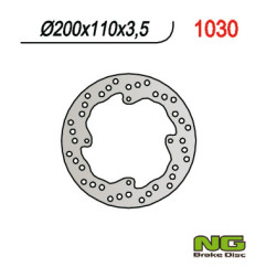 NG TARCZA HAMULCOWA TYŁ KTM 85 SX '03-'15, SX 105 '04-'15 (200X110X3,5)(4X6,5mm)