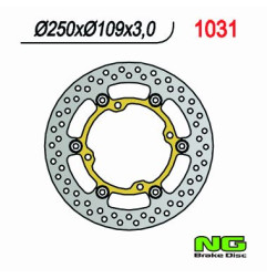 NG TARCZA HAMULCOWA PRZÓD KAWASAKI KXF 250/450 '03-'14 (250X109X3) (4X9,5MM) PŁYWAJĄCA
