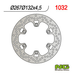 NG TARCZA HAMULCOWA TYŁ YAMAHA T-MAX 500 '01-'13 (267X132X4,5) (6X8,5MM)