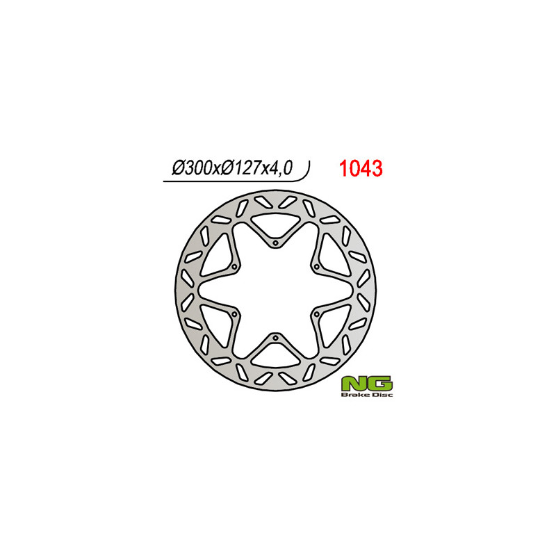 NG TARCZA HAMULCOWA PRZÓD KTM 950/990 ADVENTURE '02-'11, LC4 620/640/660/690 (300x127x4 / 5) NG TARCZA HAMULCOWA PRZÓD KTM 950/990 ADVENTURE '02-'11, LC4 620/640/660/690 (300x127x4 / 5)