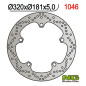 NG TARCZA HAMULCOWA PRZÓD BMW F 800/R850/F900 R,1100,1150/K 1200/1300/1600 (320X181X4,8) (5X14,0MM)
