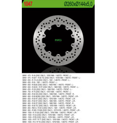 NG TARCZA HAMULCOWA PRZÓD BMW R45/60/65/75/80/90/100 (260X144X5) 10 OTWORÓW ŚR.5