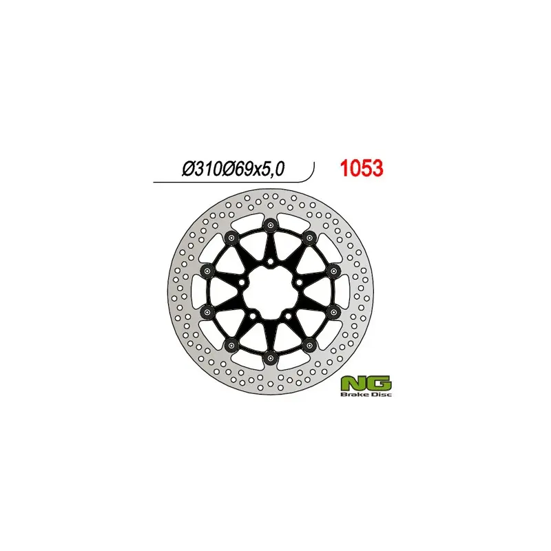 NG TARCZA HAMULCOWA PRZÓD SUZUKI DL650 '04-'07, SV650 '03-'08, DL1000 '02-'11, SV1000 '03-'07 (5X10,5MM)