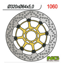 NG TARCZA HAMULCOWA PRZÓD APRILIA CAPONORD 1200 '13-17, YAMAHA FZR 1000 '87-95, XJR1200/1300 '95-99 (6X8,5MM) PŁYWAJĄCA