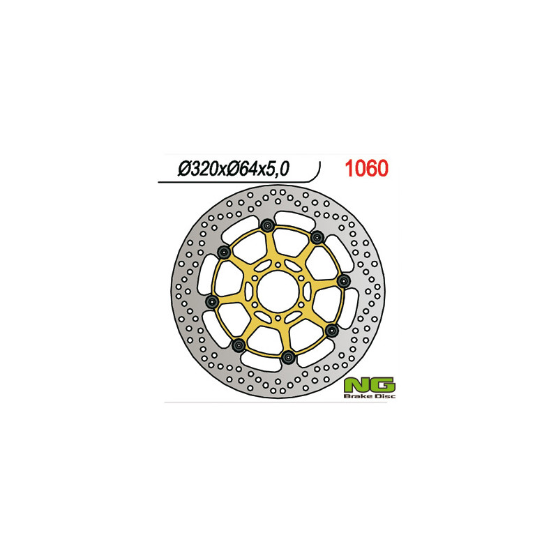 NG TARCZA HAMULCOWA PRZÓD APRILIA CAPONORD 1200 '13-17, YAMAHA FZR 1000 '87-95, XJR1200/1300 '95-99 (6X8,5MM) PŁYWAJĄCA NG TARCZA HAMULCOWA PRZÓD APRILIA CAPONORD 1200 '13-17, YAMAHA FZR 1000 '87-95, XJR1200/1300 '95-99 (6X8,5MM) PŁYWAJĄCA