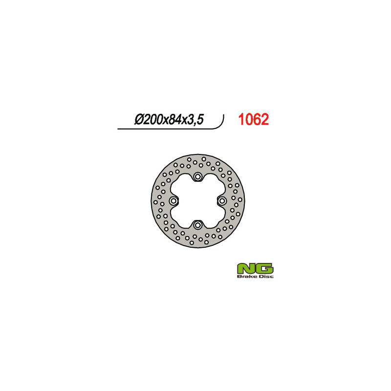 NG TARCZA HAMULCOWA PRZÓD KAWASAKI KVF 650/700/750 (200x84x3,5)(4X10,5MM)
