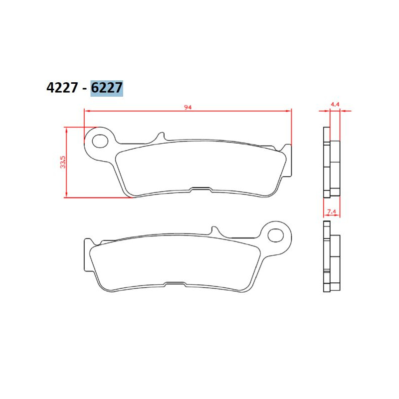 BRENTA KLOCKI HAMULCOWE KH755 SPIEK METALICZNY (ZŁOTE) OFF ROAD YAMAHA YZ 450 '20-, PRZÓD (FT 6227) BRENTA KLOCKI HAMULCOWE KH755 SPIEK METALICZNY (ZŁOTE) OFF ROAD YAMAHA YZ 450 '20-, PRZÓD (FT 6227)