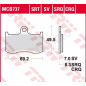 TRW ZF KLOCKI HAMULCOWE KH347 SPIEK METALICZNY SINTER RACING KAWASAKI Z 800 13-17, Z 900 17-21, Z 1000 03-06