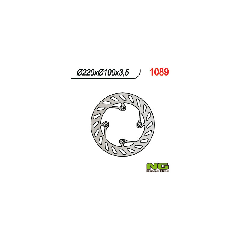 NG TARCZA HAMULCOWA TYŁ BETA 50/125 SM/ ENDURO '06-12 (220X100X3,5) (4X6,5MM) NG TARCZA HAMULCOWA TYŁ BETA 50/125 SM/ ENDURO '06-12 (220X100X3,5) (4X6,5MM)