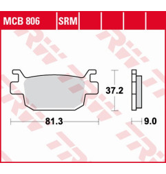 TRW ZF KLOCKI HAMULCOWE KH415 SINTER HONDA SILVER WING 125 07-13, TYŁ