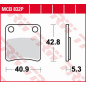 TRW ZF KLOCKI HAMULCOWE KH257/2 ORGANIC BMW C 650 11-, C-EVOLUTIONE 14-, HONDA FJS 400 09-16, FJS 600 03-16
