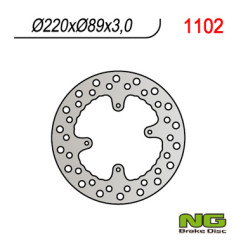 NG TARCZA HAMULCOWA PRZÓD HONDA CR 80/85,CRF150R '07-'21 (220X88X3)(4X6,50MM)