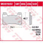TRW ZF KLOCKI HAMULCOWE KH390 HONDA CBR 600RR 05-16, CBR 1000 FIREBLADE 04-16, PRZÓD SPIEK METALICZNY SINTER RACING