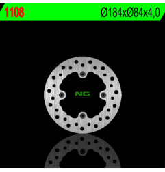 NG TARCZA HAMULCOWA TYŁ KAWASAKI KX 80 '84-'99 (184X84X4) (4X6,5MM)