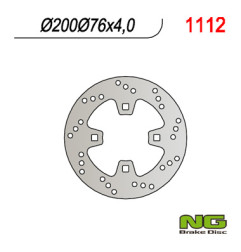 NG TARCZA HAMULCOWA TYŁ KTM QUAD 450/505/525 (200x76x4)