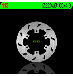 NG TARCZA HAMULCOWA PRZÓD/TYŁ BENELLI/GILLERA/PIAGGIO/VESPA 50/125/150/200/250/300 (220X105X4) (6X6,5MM)