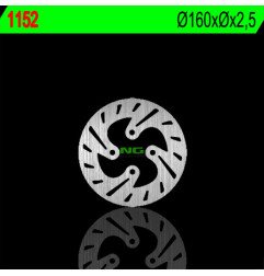 NG TARCZA HAMULCOWA TYŁ BETA 125/200/250/290/300 TRIAL (160x-x2,5)