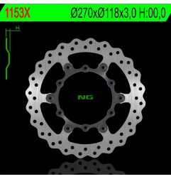 NG TARCZA HAMULCOWA PRZÓD YAMAHA YZF 250/400/426/450 '98-'24, YZ 125/250, WR 250/400/426/450F PŁYWAJĄCA (6X6,5MM) WAVE