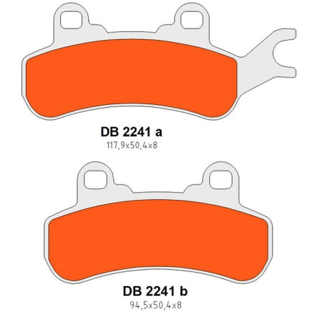 DELTA BRAKING KLOCKI HAMULCOWE KH682 TYŁ/PRZÓD LEWY CAN-AM DEFENDER/TRAXTER 800 '16-'21, MAVERIC 800/900 '18-'21