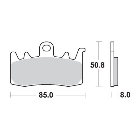 SBS KLOCKI HAMULCOWE KH630 RACING DUAL SINTER KOLOR ZŁOTY TARCZA PRAWA PRZÓD PASUJE DO: APRILIA, BMW, DUCATI