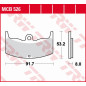 TRW ZF KLOCKI HAMULCOWE KH080 ORGANIC HONDA VT 250F '83-'87, CBX 400F '82-'84, VT 500E '83-'85, CBX 550 '82-'84 PRZÓD