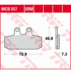 TRW ZF KLOCKI HAMULCOWE KH256 SINTER APRILIA ATLANTIC 500 '02-'05, SCARABEO 500 '02-'12, LEONARDO 250 '99-'04