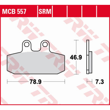 TRW ZF KLOCKI HAMULCOWE KH256 SINTER APRILIA ATLANTIC 500 '02-'05, SCARABEO 500 '02-'12, LEONARDO 250 '99-'04